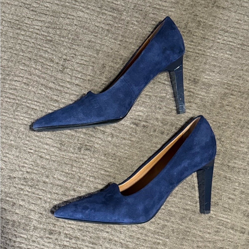 Elegant Navy Blue Sarto Women's Heels